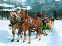 Mit dem Pferdeschlitten durchs Berchtesgardener Land