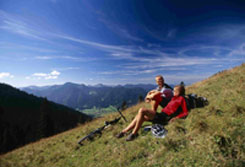 Bikerpause im Bayerischen Wald Bikerpause im Bayerischen Wald