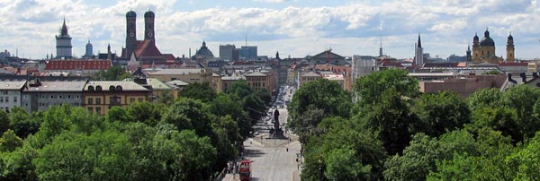 Blick über München vom Maximilianeum Blick über München vom Maximilianeum