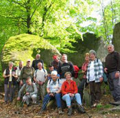 Wandergruppe am Prinzenfels Bischofsgrün