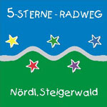 Haßberge: Logo 5-Sterne-Radweg