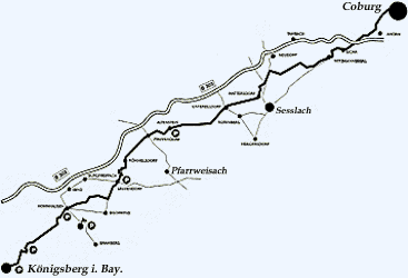 Region Ha&szlig;berge: Karte Amtsbotenweg