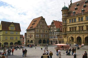 Romantisches Franken: Rothenburg Marktplatz