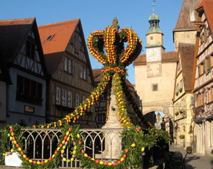 Osterbrunnen in Rothenburg ob der Tauber