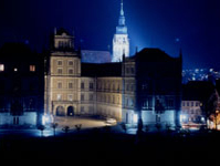 Coburg: Schloss Ehrenburg bei Nacht