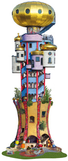 Hundertwasserturm Abensberg, Niederbayern