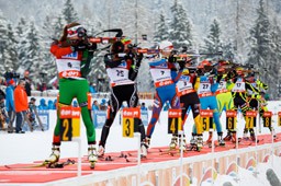 Ruhpolding - Stehendschie&szlig;en der Damnen