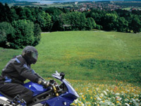 Motorrad fahren am Chiemsee