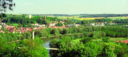 Blick auf Bad Abbach