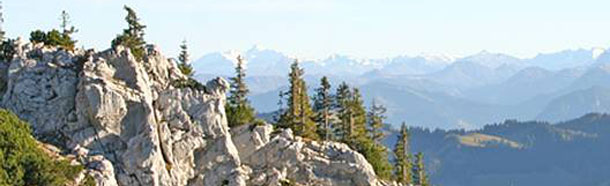 Fernsicht in die Alpen