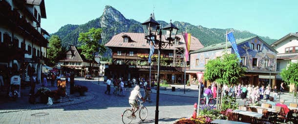 Oberammergau Reise, Urlaub: Oberammergau Dorfmitte