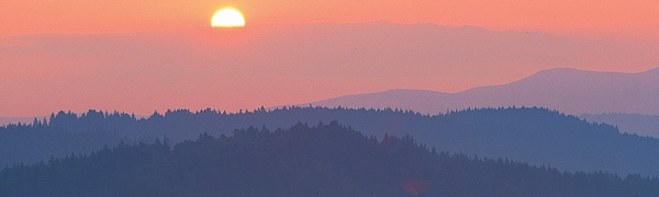 Sonnenuntergang Bayerischer Wald